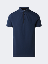 The North Face Premium Slim Men Lifestyle Polo Short Sleeve Summit Navy