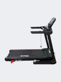 Fitness Factory Unisex Motrizd Treadmill With Manual 3-Lvl Incline Black