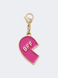 Crocs Pink Glitter Bff Charm Left Unisex Lifestyle Pins