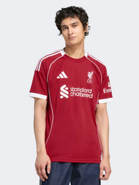 Adidas Liverpool Fc 25/26 Home Jersey Men Football T-Shirt Strawberry Red