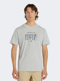 New Balance Miler Men Lifestyle T-Shirt Athletic Grey