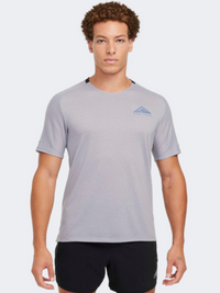 Nike Trail Solar Chase Men Running T-Shirt Cement Grey