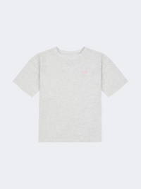 New Balance Jersey Small Logo Kids-Girls Lifestyle T-Shirt Ash Heather