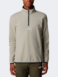 The North Face Glacier Embroid Logo Men Skiing Fleece Clay Grey