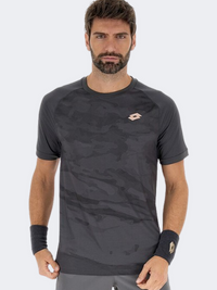 Lotto Tech Ii D1 Men Tennis T-Shirt Asphalt Grey