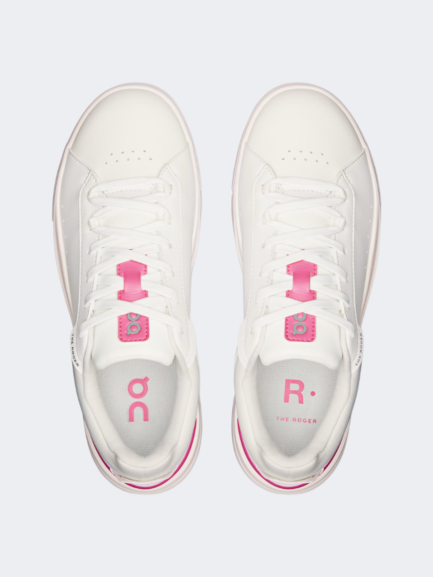On The Roger Advantage Women Lifestyle Shoes White/Pink