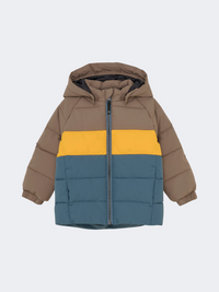 Color Kids Quilt And Colorblock Infant Skiing Jacket Fossil