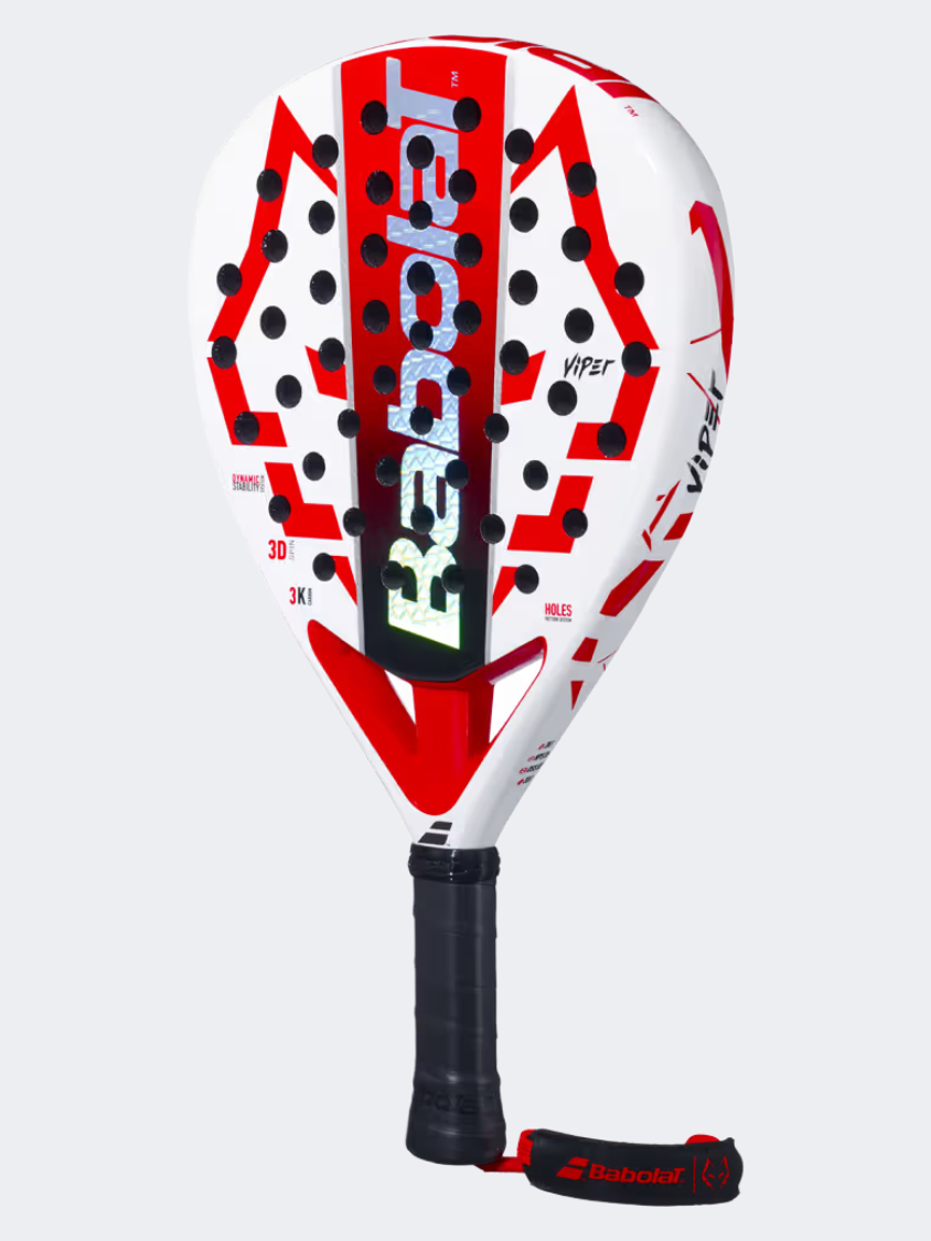Babolat Viper Juan Lebron Padel Racquet White/Red