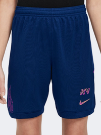 Nike Dri-Fit Kylian Mbape Academy Gs-Unisex Football Short Blue/Gold