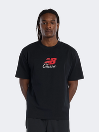 New Balance Hoops Classic Graphic Men Lifestyle T-Shirt Black