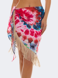 Bluepoint Batik Women Beach Sarong Multicolor/Gold