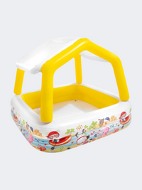 Intex Sun Shade 157 x 157 x 122 Cm Beach Pool Yellow/White