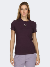 Puma Classics Slim Women Lifestyle T-Shirt Purple
