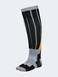 Top Ten Warm Unisex Skiing Over The Calf Socks Grey/Black/Orange