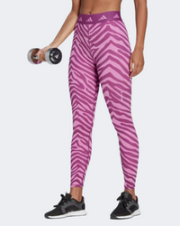 Adidas Hyperglam Techfit High-Waisted 7/8 Women Training Tight Pulse Lilac