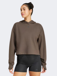 Adidas Power Back Ventilation Women Training Hoody Shadow Olive