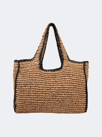 Amelie Straw Women Beach Bag Tan