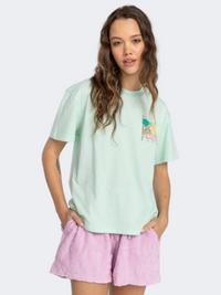 Billabong Hello Sun Women Lifestyle T-Shirt Sweet Mint