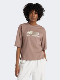 New Balance Gradient Runner Women Lifestyle T-Shirt Earth Shadow