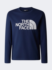 The North Face Teen Easy Longsleeve Kids Lifestyle Long Sleeve Summit Navy