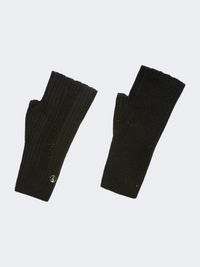 Oil And Gaz Open Finger Women Lifestyle Gloves Black