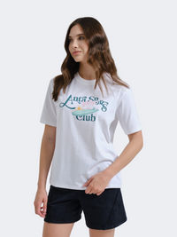 Anta Blue Heart Green Mind Women Lifestyle T-Shirt White