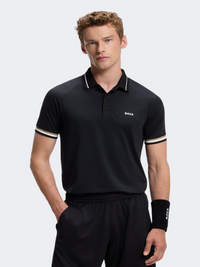 Hugo Boss Active Men Tennis Polo Short Sleeve Black