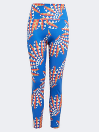 Adidas X Farm Rio Graphic Girls Sportswear Tight Blue/Chalk White