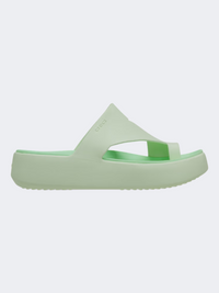 Crocs Getaway Platform Toe Loop Women Lifestyle Sandal Jade Tint