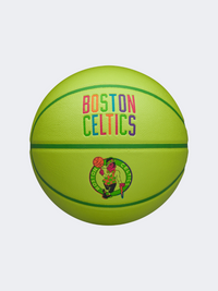 Wilson Nba Team Neon Boston Celtics Size 7 Basketball Ball Green