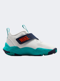 Nike Team Hustle D 12 Ps-Boys Basketball Shoes Summit White/Energy