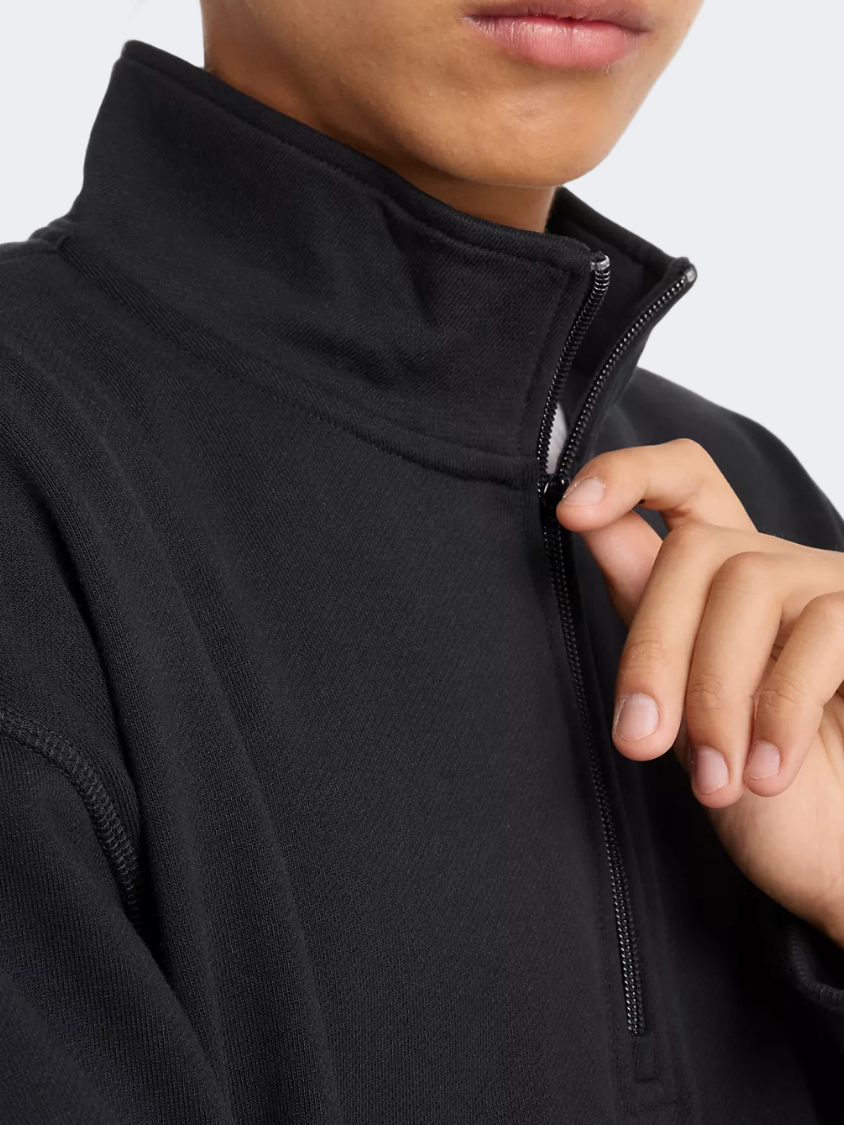 New Balance Athletics 1/2 Zip Men Lifestyle Sweatshirt Black