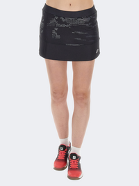 Lotto Superrapida Women Padel Skirt Black/Silver