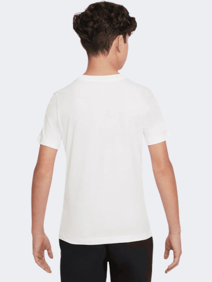 Nike Sportswear Boxy 1 Futura Boys Lifestyle T-Shirt White