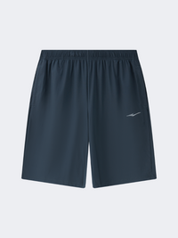 Erke Knitted Men Running Short Foggy Blue