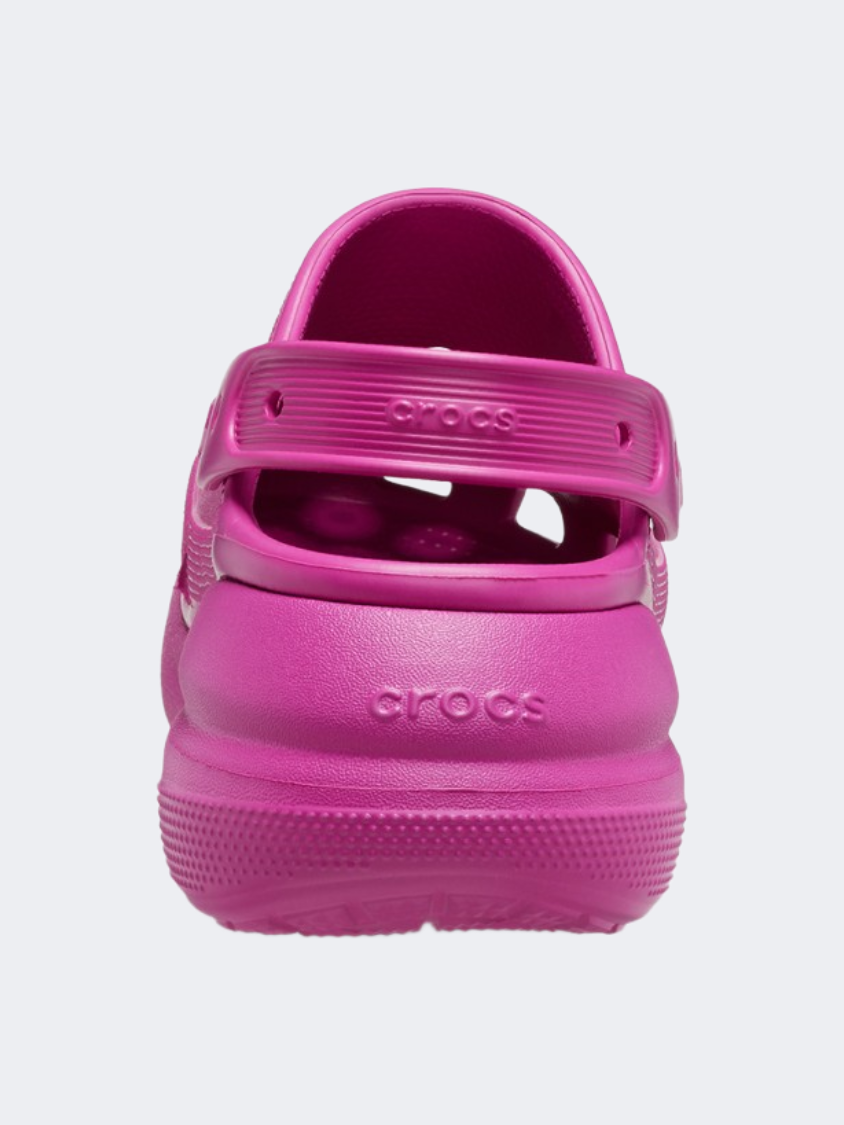 Crocs Classic Crush Unisex Lifestyle Slippers Fuchsia Fun
