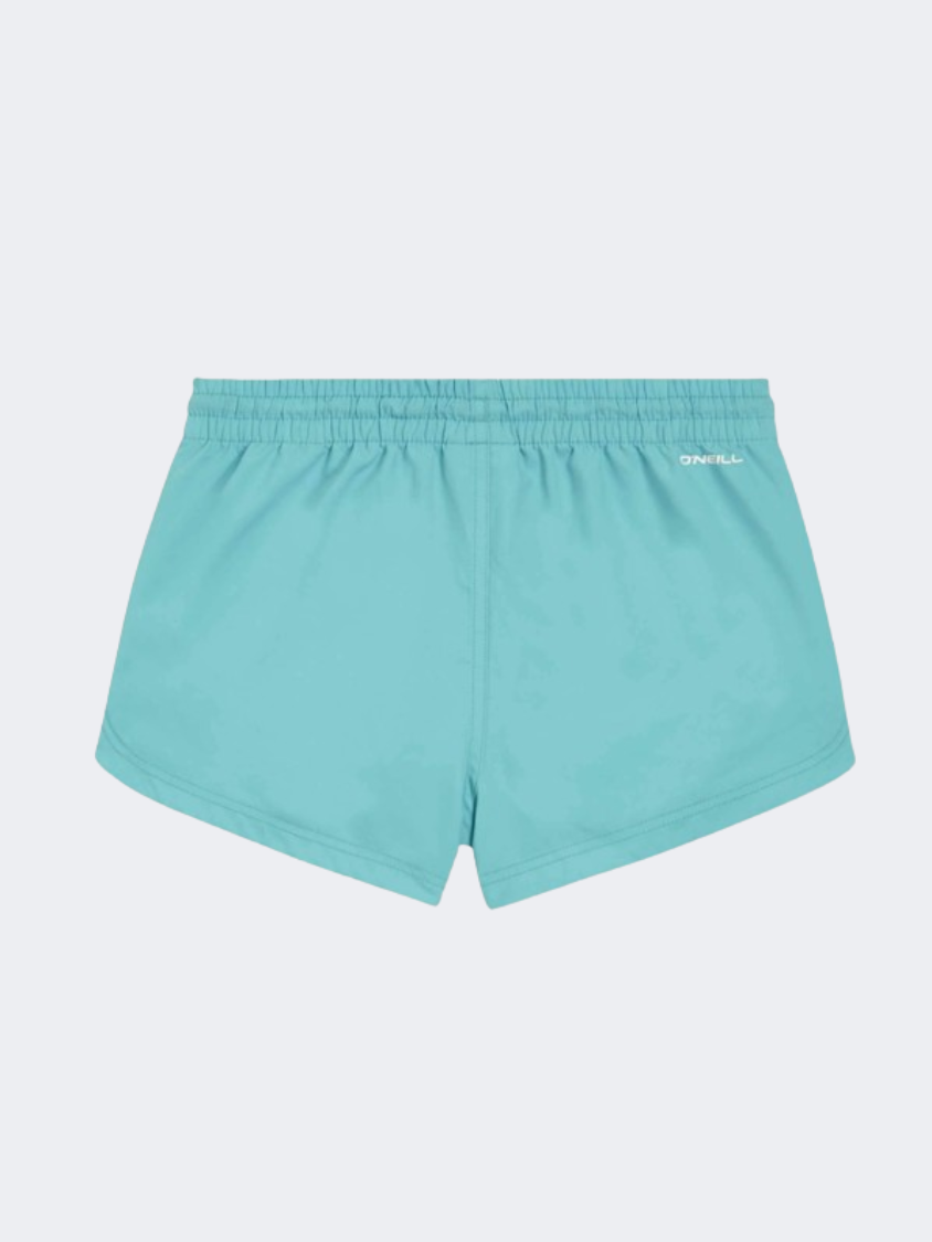 ONeill Essentials Anglet Solid 10 Inch Girls Beach Swim Short Ripling Shores