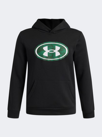 Under Armour Rival Fleece Key Print Boys Lifestyle Hoody Black/White