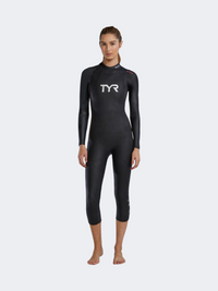 Tyr Hurricane Cat 1 Women Swimming Skin Suit Black/Orchid