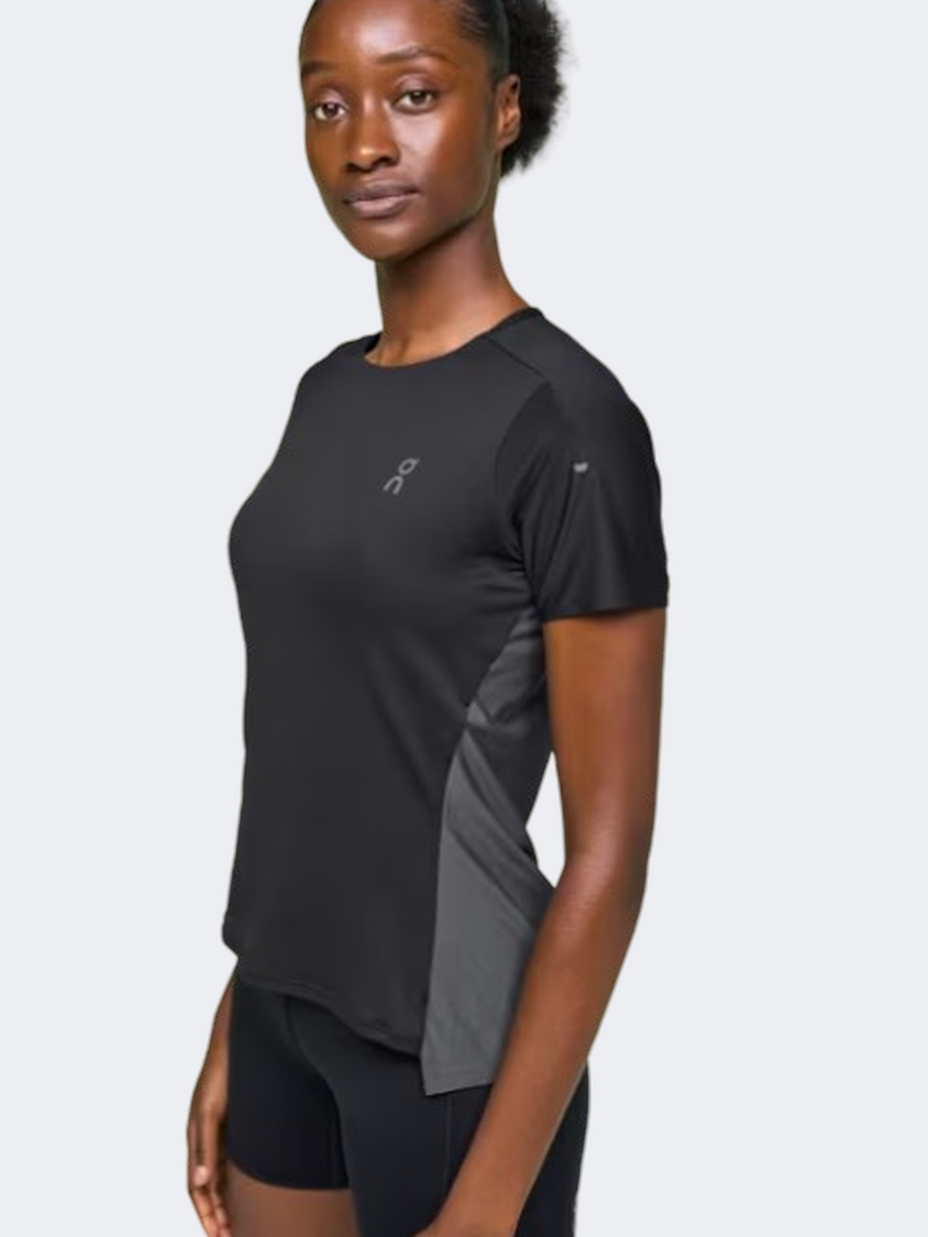 On Performance Women Running T-Shirt Black/Eclipse