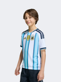 Adidas Argentina 26 Home Kids-Unisex Football T-Shirt White/Icey Blue