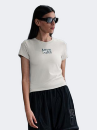 Nike Sportswear Slim Women Lifestyle T-Shirt Lt Orewood Brn