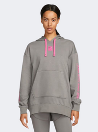 Nike Df Gt Ft Gx Women Training Hoody Silver