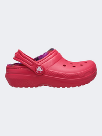 Crocs Classic Lined Bold Check Infant Lifestyle Clog Digital Raspberry