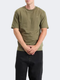 New Balance Athletics Cotton Men Lifestyle T-Shirt Dark Olivine