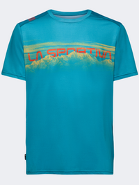La Sportiva Horizon Men Hiking T-Shirt Tropic Blue