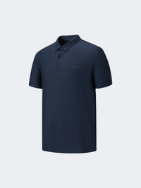 Erke Men Training Polo Short Sleeve Dark Blue