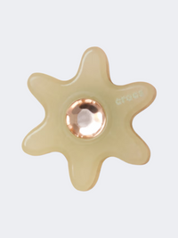 Crocs Flower With Gem Lifestyle Pins Tan