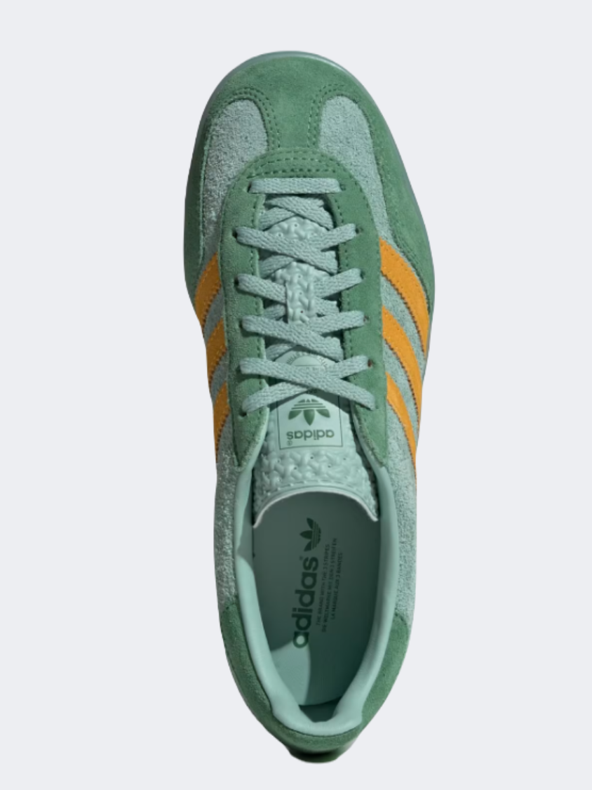 Adidas Gazelle Indoor Women Original Shoes Green/Yellow