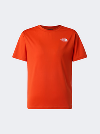 The North Face New 24/7 Boys Training T-Shirt Lava Red